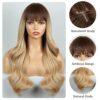 BOGSEA's Ombre Blonde Wig with Bangs - A Charming Statement for Daily Glam