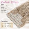 REECHO Beach Wave Clip in Hair Extensions – Achieve Perfect Waves with 5PCS 24" Dark Ash Blonde Extensions for Luxurious Volume and Natural Softness