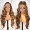 MITIMES 13x6 Highlight Ombre Lace Front Wig: Effortless Beauty in a Ready-to-Wear Honey Blonde Body Wave Wig