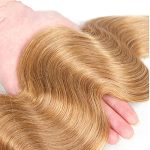 ✨ Sun-Kissed Elegance: Color 27 Honey Blonde Body Wave Human Hair - Brazilian Virgin Remy 1 Bundle for Lustrous Daily Styles! ✨