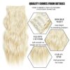 Wavy Clip in Hair Extension Long Blonde Hairpieces
