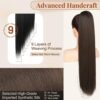 Transform Your Look with 26-Inch Dark Chocolate Brown Synthetic Drawstring Ponytail Extension - Natural Softness for Effortless Style