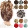MICMART's Big Messy Bun - Dark Brown Tip Dark Pale, High-Quality Synthetic Hair Updo for Effortless Chic Looks
