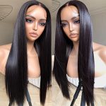 BrownBomb Straight Lace Front Wig: Effortless Elegance with Ready-to-Wear 13x5x1 Lace, Pre-Plucked Hairline, and 180% Density in Classic Jet Black 1B