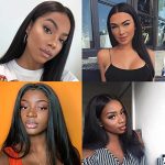 20" Medium-Length Straight Lace Front Wig - Natural Color, Heat Resistant, Daily Wear for Women