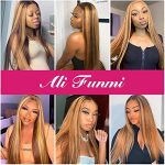 🔥 Radiant Glow Collection: Ombre Highlight Brazilian Straight Hair Bundles with Closure - 10A Virgin Remy Human Hair for Effortless Styles! 🔥