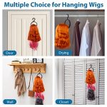 Wig Hanger Set - 3 Pack Hanging Wig Stands for Display, Storage, and Styling, Portable and Space-Saving Wig Holders to Keep Your Wigs in Perfect Shape