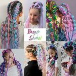 Colorful Braiding Hair Extensions – Stand Out with 24-Inch Rainbow Jumbo Braids