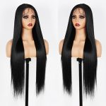 Long Straight Black Lace Front Wigs - Natural Hairline for Everyday Glam
