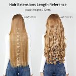 Multi-Length 20" 22" 24" Long Straight Synthetic Clip-in Hair Extensions - 4 PCS Set in Gorgeous Dark Brown