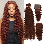 Transform Your Look with 10A Brazilian Remy Reddish Brown Loose Deep Bundles – Vibrant #33B Color for a Stylish Makeover