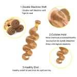 ✨ Sun-Kissed Elegance: Color 27 Honey Blonde Body Wave Human Hair - Brazilian Virgin Remy 1 Bundle for Lustrous Daily Styles! ✨