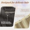 KooKaStyle Premium 20-Inch Clip-In Hair Extensions for Effortless 90s Blowout Styles - Dirty Blonde Mixed Bleach Blonde Upgrade