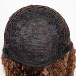 17.7inch Curly Afro Kinky Wig - Synthetic Heat Resistant Wig with Bangs