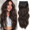 Transform Your Look with 20-Inch Chocolate Color Clip-In Hair Extensions - Ideal for Parties, Weddings, and Special Occasions