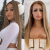 Ambeson: Unleash Confidence with 22-Inch Long Straight Hair, the Epitome of Synthetic Lace Front Wigs