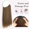 Thicker and Longer Hair with Invisible Wire Hair Extensions - Adjustable, Comfortable, and Secure