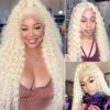 28" Synthetic Curly Wig: Embrace Natural Beauty and Elegance with Loose Deep Wave Lace Front Wigs