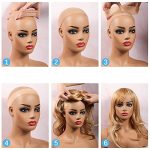 Secure Style Perfection: 3-Piece Silicone Wig Grip Headband Set with Nylon Wig Caps for Non-Slip, Breathable Elegance