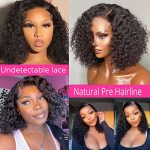 12 Inch Curly Bob Wig - 180% Density for a Full and Thick Look