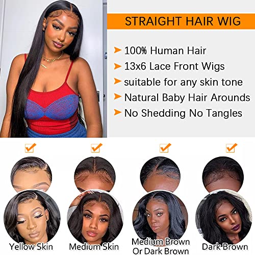 Transform Your Look with 13x6 HD Glueless Straight Lace Front Wig