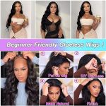 Sibaile 22 Inch Body Wave HD Lace Frontal Wigs: Effortless Elegance for Black Women - Pre Plucked, Glueless, and Beginner-Friendly Human Hair Lace Front Wigs