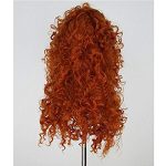 Women's Fluffy Wavy Merida Wig - Perfect for Halloween, Cosplay, and Costume Parties