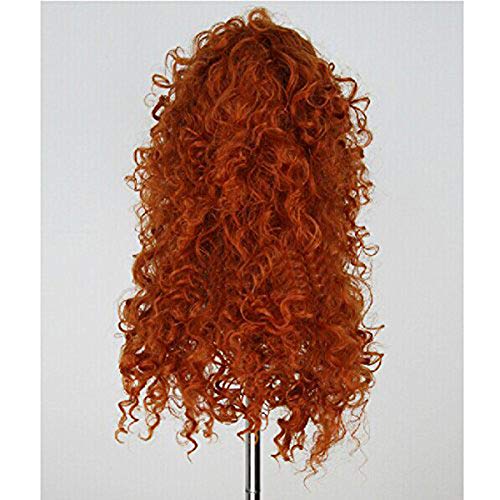 Women's Fluffy Wavy Merida Wig - Perfect for Halloween, Cosplay, and Costume Parties