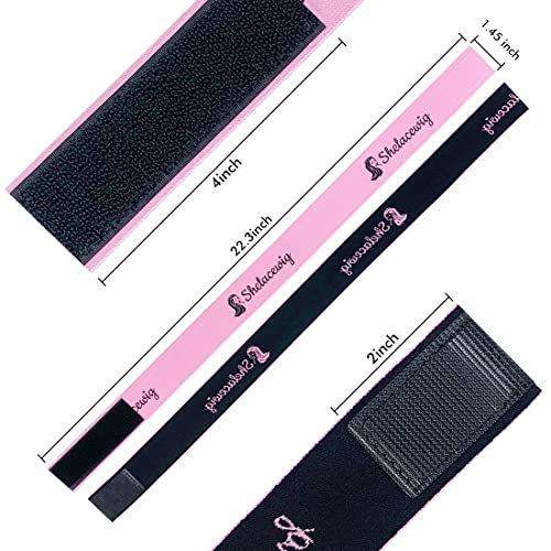 Lace Melting Band 5-Piece Set - Adjustable Wig Elastic Band for Seamless Wig Install, Edges Wrapping, and Salon-Style Perfection
