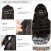 Long Wavy Clip-In Hair Extensions - Synthetic Hair, Natural Appearance, Instant Volume and Length! 🌟💁‍♀️