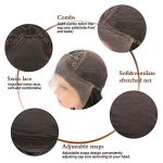 Natural Black 1B Lace Front Wig: 20 Inches Long Silk Straight Synthetic Wig for Daily Wear and Party Use