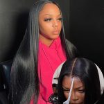 VELOMA Wear and Go Glueless Wig: Embrace Effortless Elegance with 5x5 HD Lace Closure, Super Soft Human Hair, and Free Part Styling
