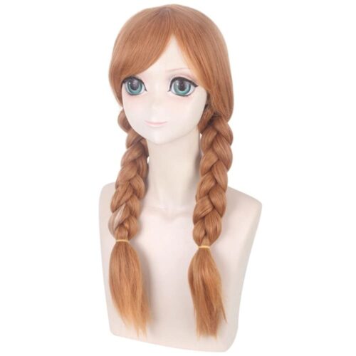 Cosplay Game with the Frozen Anna Golden Yellow Wig – Perfect for Disney-Inspired Role Play and Anime Enthusiasts