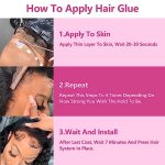 Meikiky Invisible Lace Glue - Waterproof, Lightweight, and Safe Hold for Lace Front Wigs