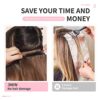 Clip In Hair Extensions,6PCS Hair Extensions Long Mermaid Waves Wavy Synthetic Clip On Hairpiece For Women 24 Inch (Cool Blonde)