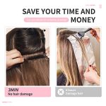 Clip In Hair Extensions,6PCS Hair Extensions Long Mermaid Waves Wavy Synthetic Clip On Hairpiece For Women 24 Inch (Cool Blonde)