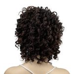 Fluffy Kinky Short Curly Synthetic Wig - Brown Mix Heat-Resistant Hair for Natural Look and Everyday Glam