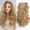 5PCS Blonde Hair Extensions - StrRid Clip-In Synthetic Hair for Versatile Styling