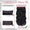 16 Inch Invisible Wire Hair Extensions - Adjustable, Secure, and Natural-Looking Honey Blonde Mixed Brown Highlight Hairpiece for Women