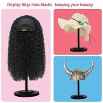 Adjustable Height Black Plastic Wig Stand - Your Stylish Solution for Wig Drying and Display