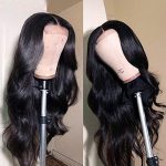 Premium Brazilian Body Wave Lace Closure Wig - 20inch Human Hair for Black Women