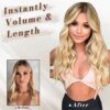 BARSDAR Clip-in Hair Extensions – Instantly Elevate Your Look with 5PCS of Thick, Natural Soft Waves in Buttery Blonde