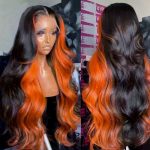 12A 200% Density 13x6 Ginger Orange Lace Front Wig – Unprocessed Brazilian Virgin Human Hair for Confident Charm
