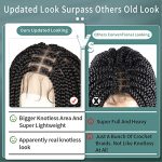 Fecihor 36" Lace Front Knotless Box Braids Wig: Effortless Elegance for Quick, Natural Style Transformations