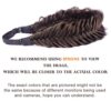 DIGUAN Bohemian Beauty: Wide Fishtail 2 Strands Synthetic Hair Braided Headband in Brunette Brown - Elevate Your Style