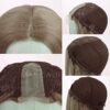 Radiant Allure: Maycaur 24 Inch Brown Long Straight Lace Front Wig for Fashion Women, Synthetic Heat Resistant Fiber with Natural Hairline