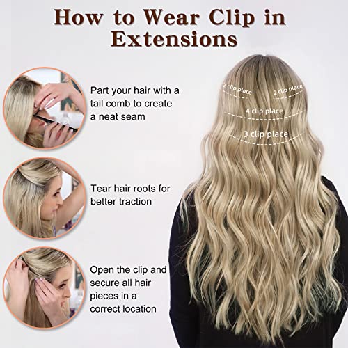 XIXIBI Clip-in Hair Extensions – Luxurious Ash Blonde Locks in Minutes