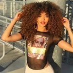 16-Inch Afro Kinky Curly Wig with Bangs for Black Women - Bomb-Like Fullness, No Glue, Long Curly Hair Wigs in Stunning Ombre Brown