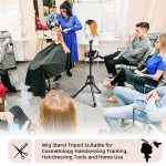 Upgraded Wig Head Stand - Heavy Duty Metal Tripod with Tool Tray for Hairdressing, Cosmetology, and Training