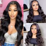 Experience Luxurious Comfort with BELIANA 5x5 HD Lace Closure Wigs - 100% Brazilian Virgin Hair, 5x5 Body Wave Frontal, and 180% Density for Stylish Versatility